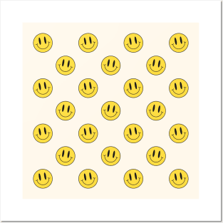 Smiley Face Pattern Posters and Art